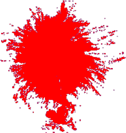 Abstract Red Splash Effect PNG Image