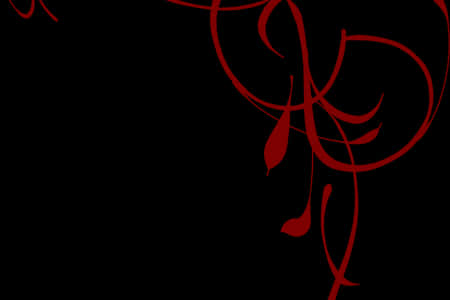 Abstract Red Swirlson Black Background PNG Image