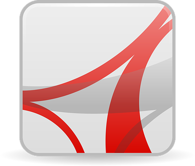 Abstract Red Swoosh Icon PNG Image