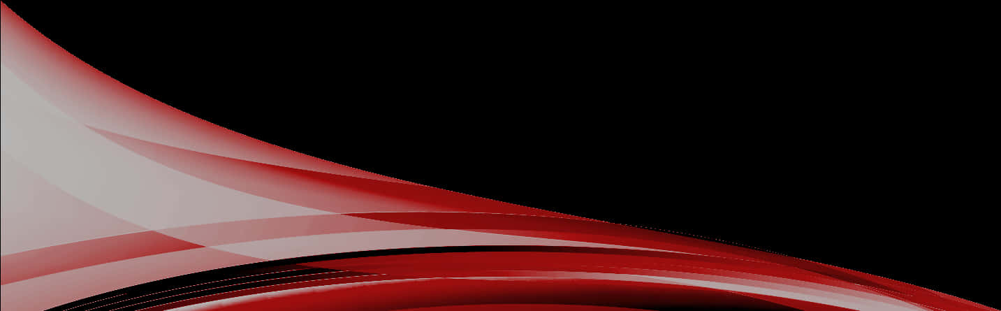 Abstract Redand Black Wave Design PNG Image