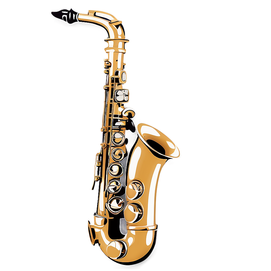 Abstract Saxophone Art Png 42 PNG Image