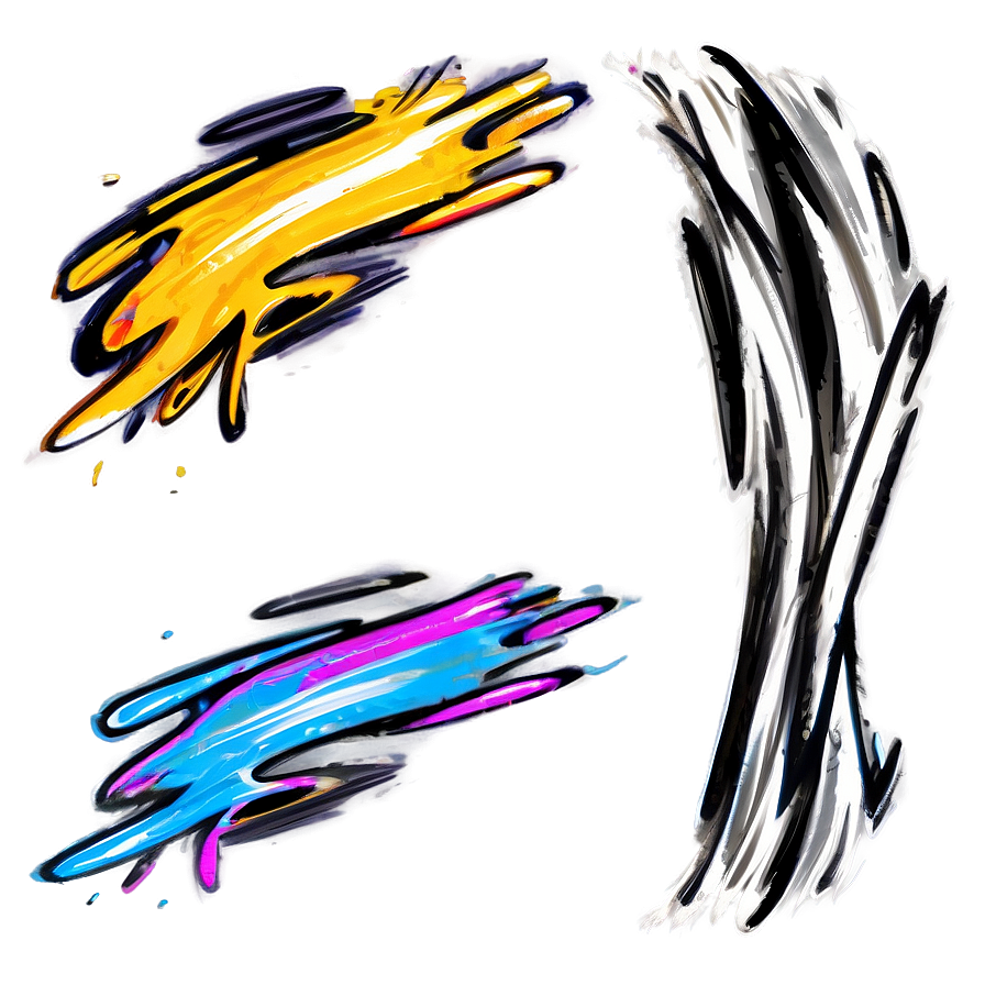 Abstract Scribble Brushes Png 06202024 PNG Image