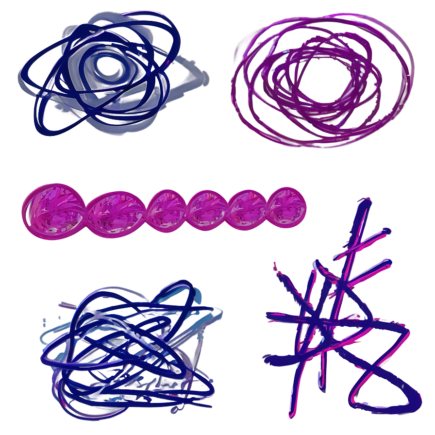 Abstract Scribbles Art Png Aev PNG Image