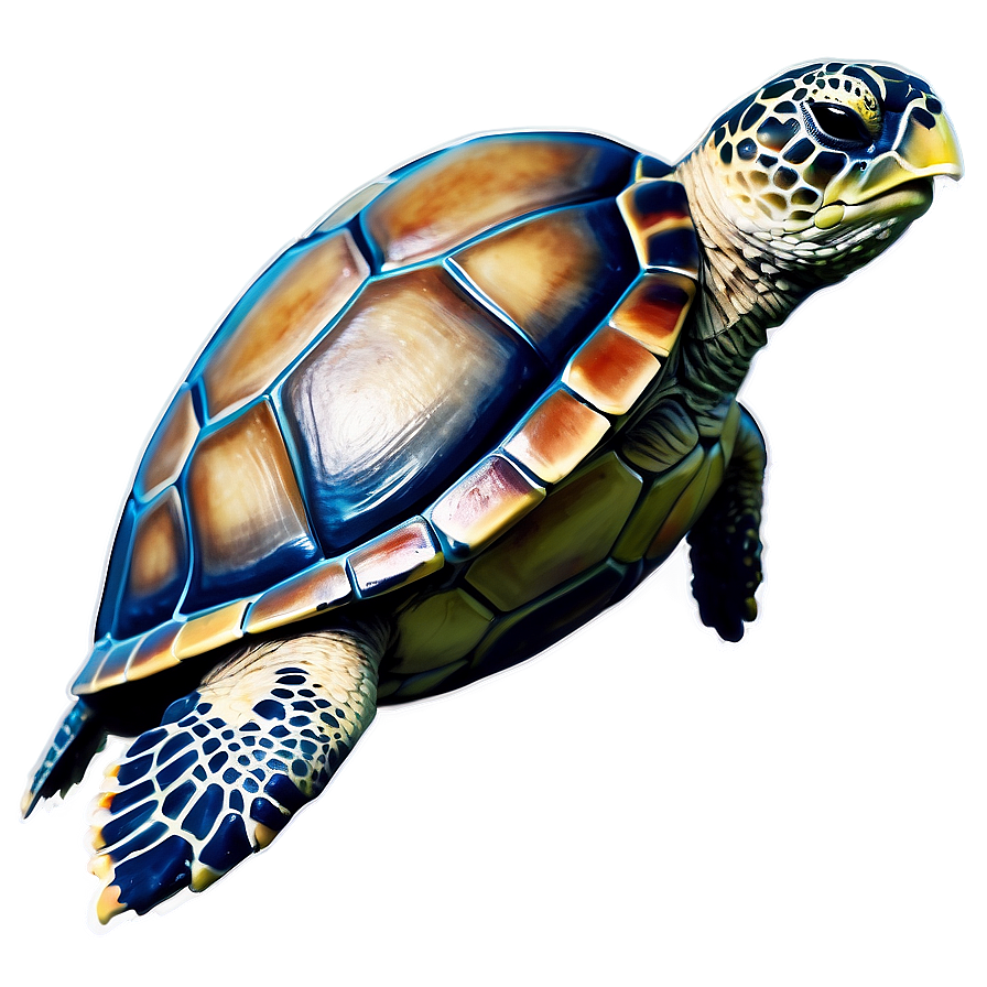 Abstract Sea Turtle Painting Png 70 PNG Image