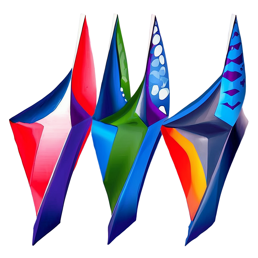 Abstract Shapes In Bold Colors Png 72 PNG Image