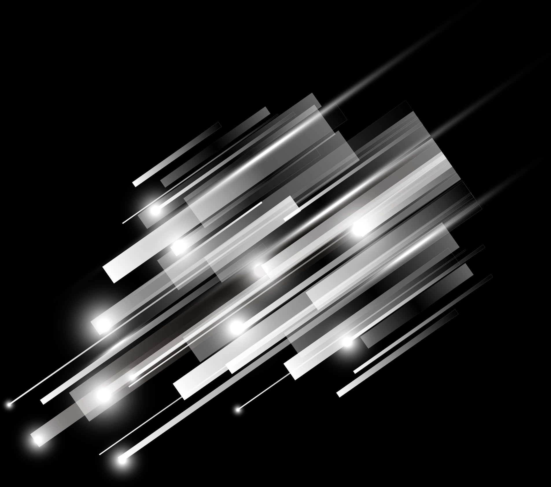 Abstract Shining Light Beams PNG Image