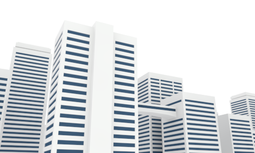 Abstract Skyscrapers Graphic PNG Image