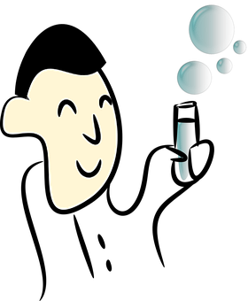 Abstract Smiley Faceand Bubbleson Black Background PNG Image