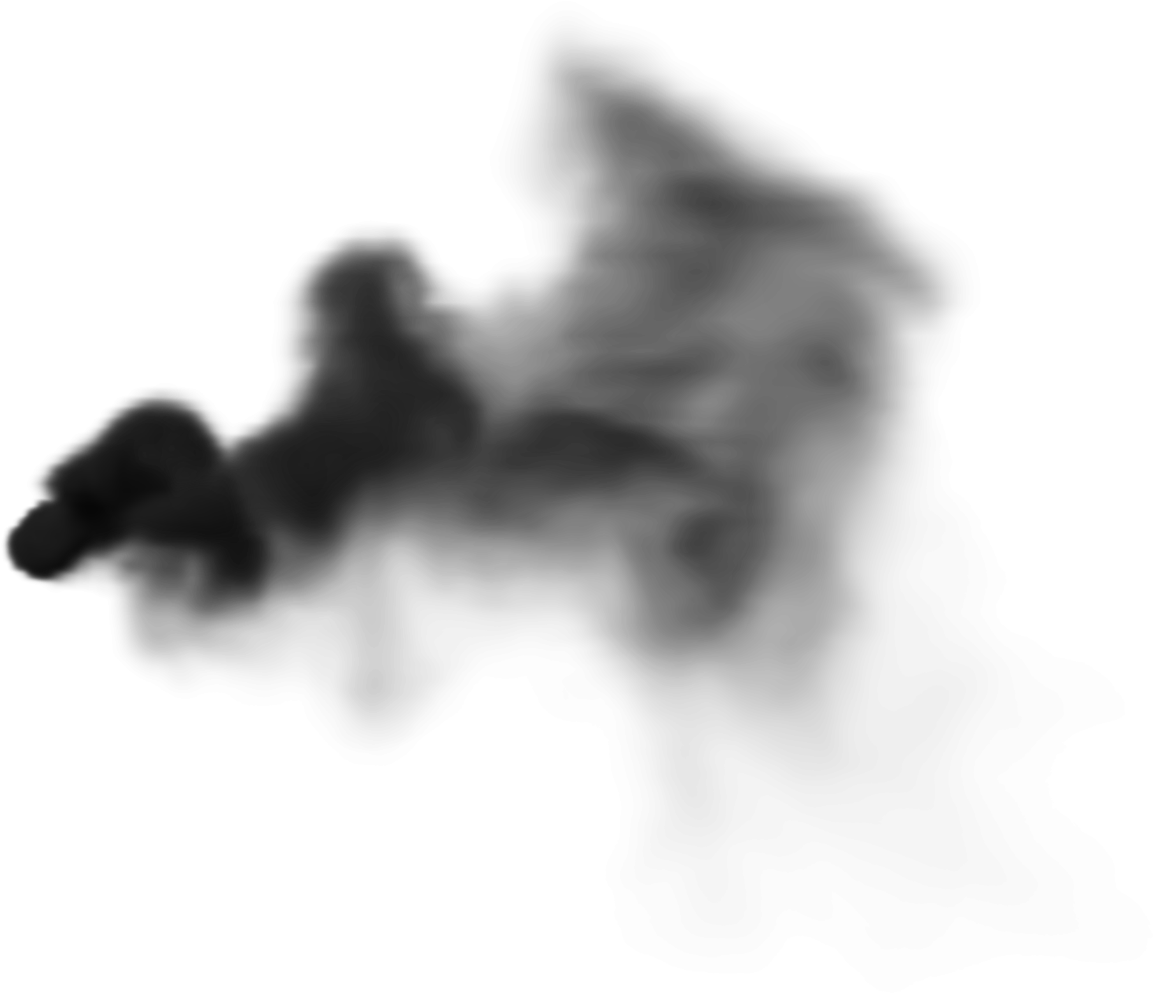 Abstract Smoke Plume Graphic PNG Image