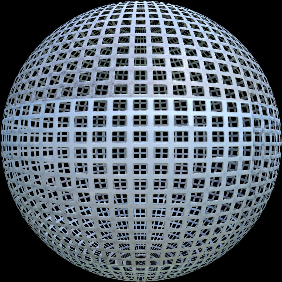 Abstract Spherical Grid Texture PNG Image