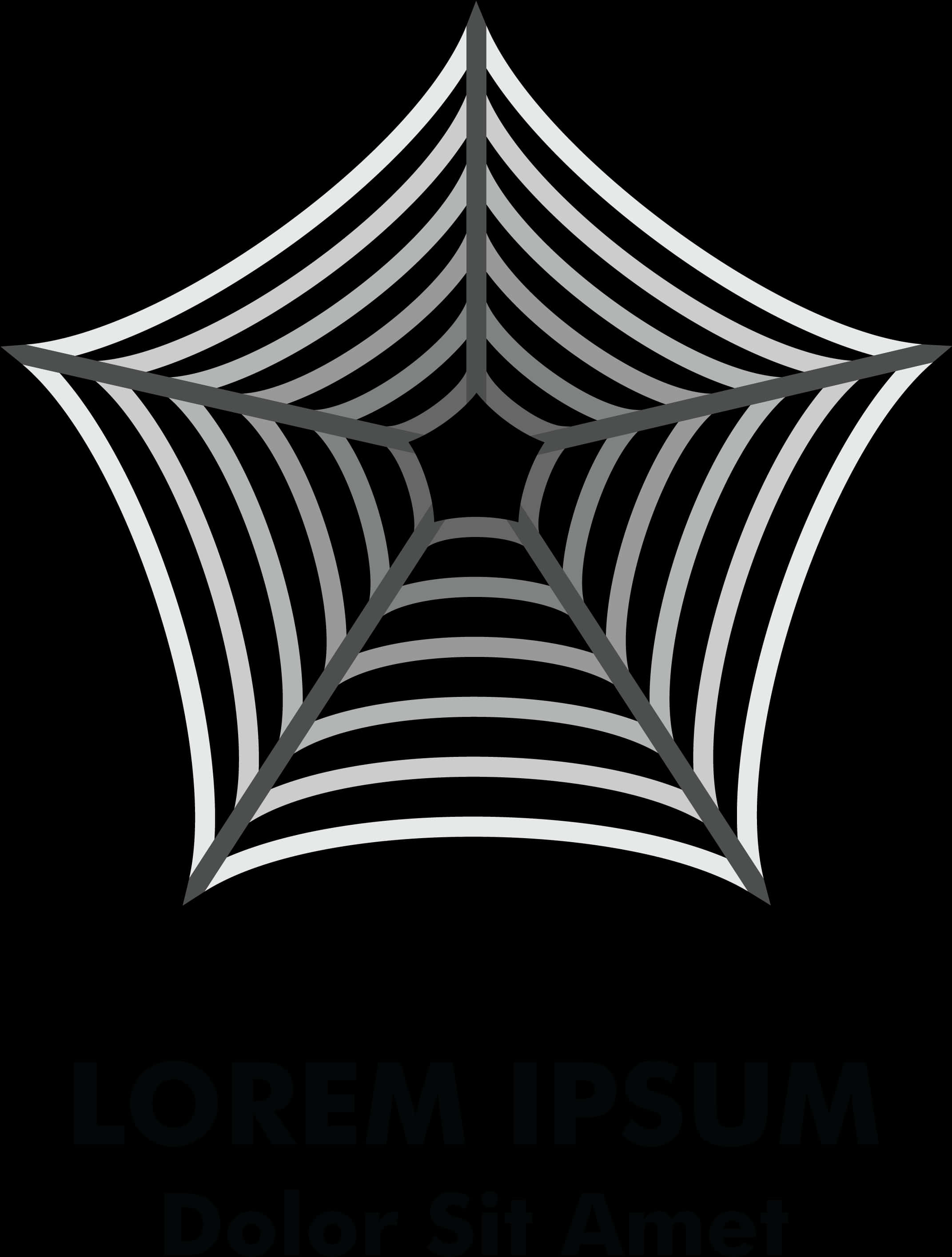 Abstract Spider Web Design PNG Image