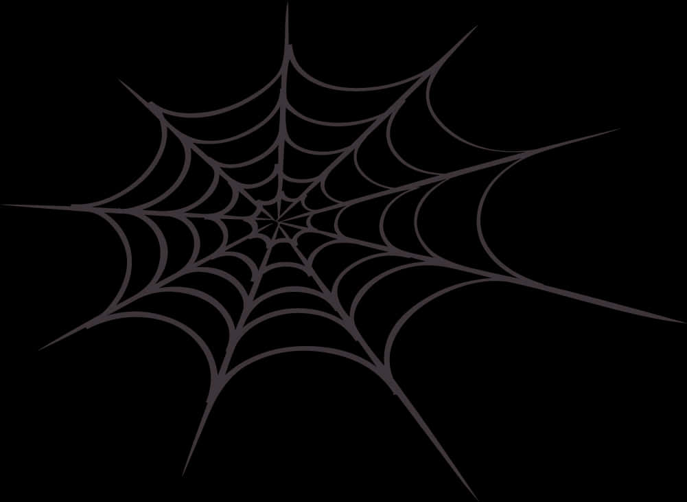 Abstract Spider Webon Black Background PNG Image