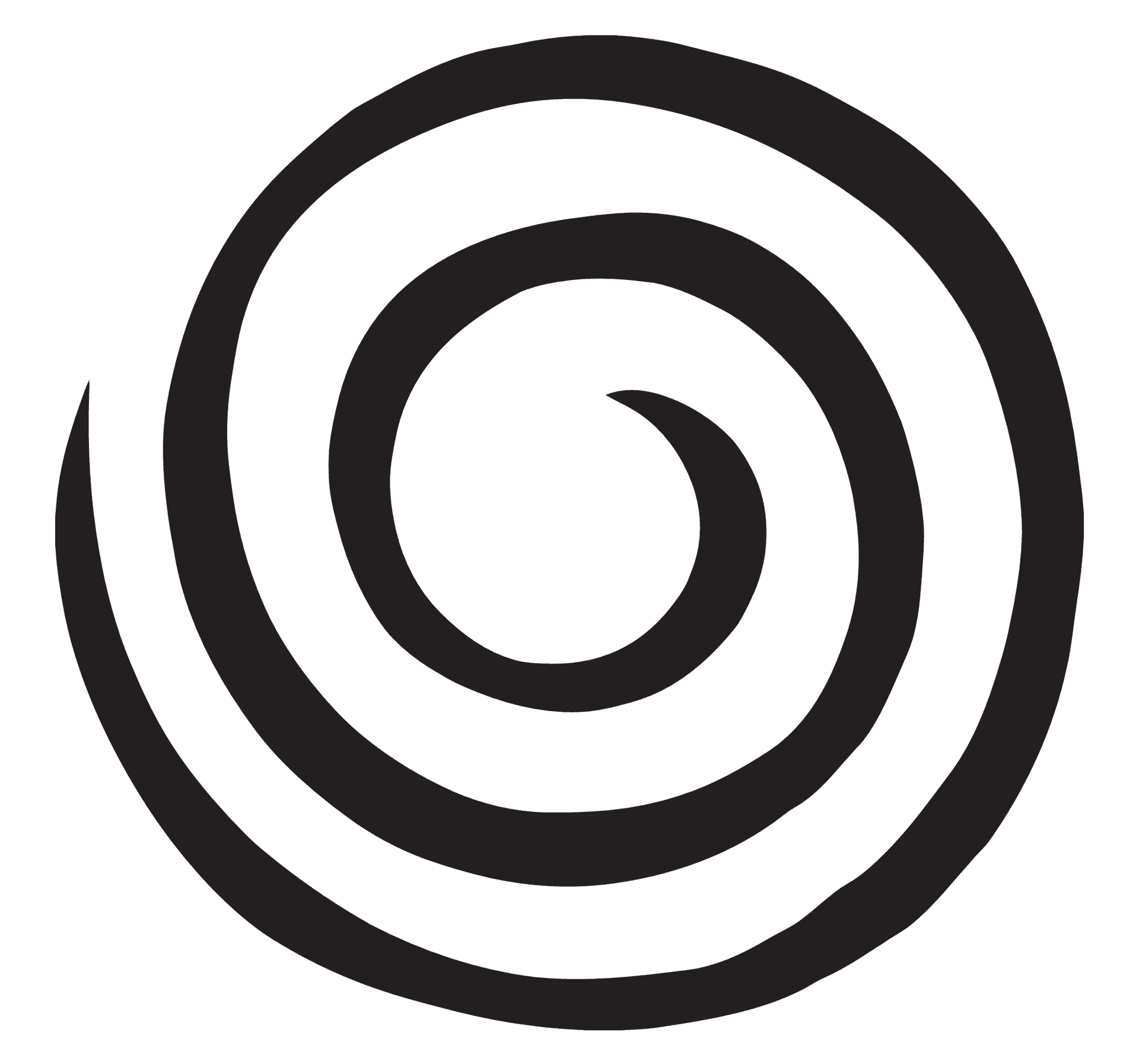 Abstract Spiral Design PNG Image