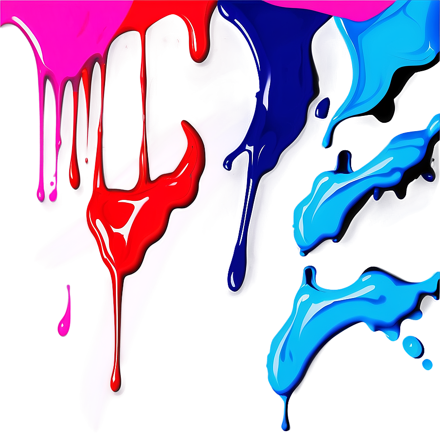 Abstract Spray Paint Drip Png Gyq PNG Image