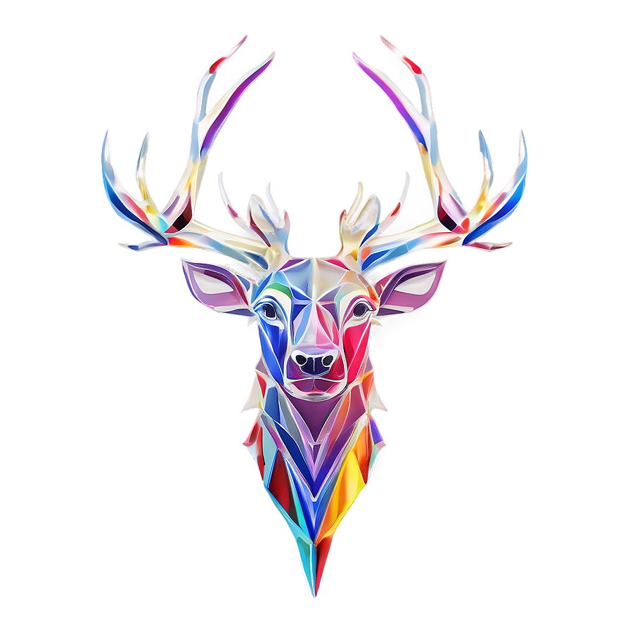 Abstract Stag Art Png 06292024 PNG Image