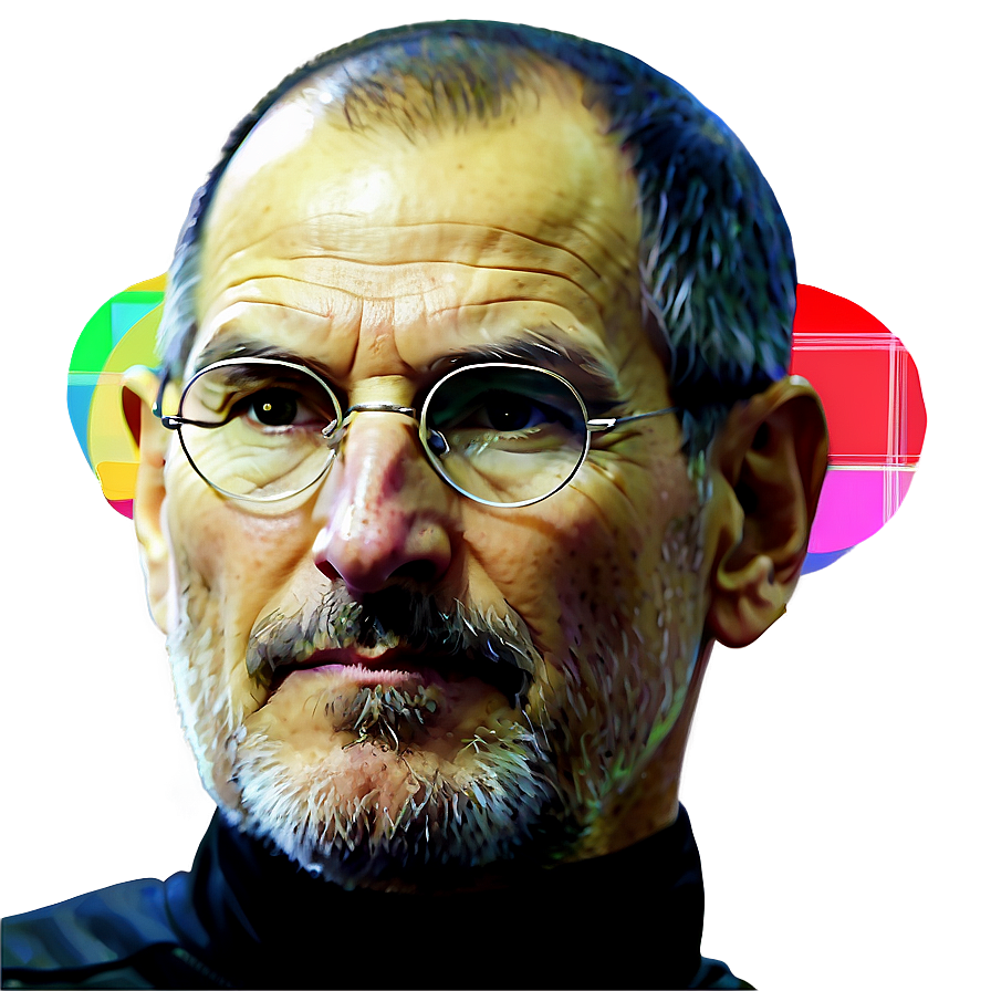 Abstract Steve Jobs Artwork Png Dsb14 PNG Image