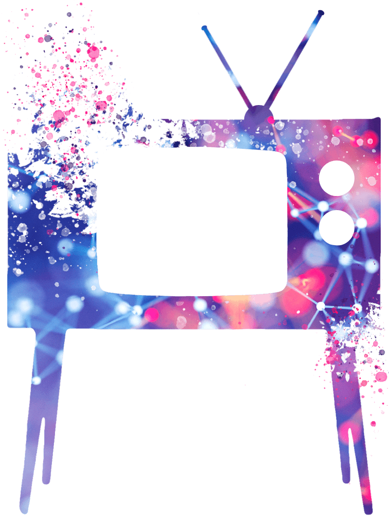 Abstract T V Paint Splash Background PNG Image