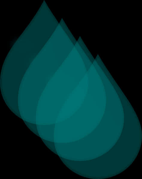 Abstract Tear Drops Overlay PNG Image