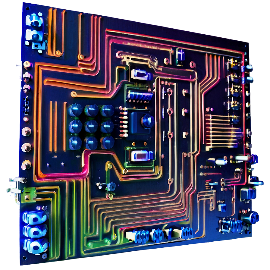 Abstract Techno Circuit Png Ivn PNG Image