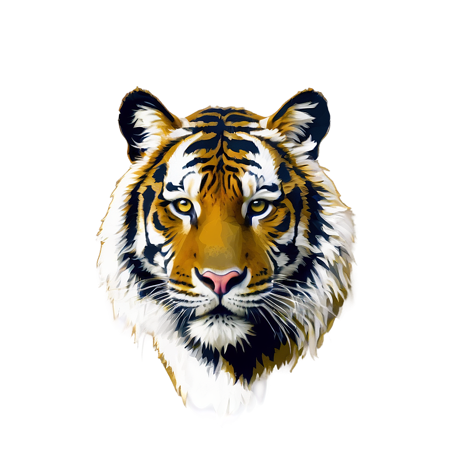 Abstract Tiger Face Drawing Png Fvm70 PNG Image