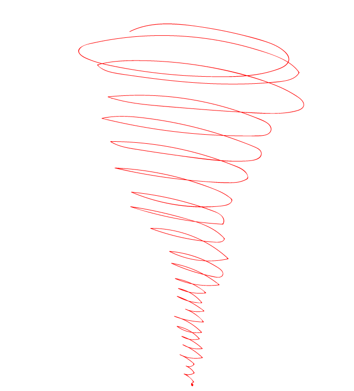 Abstract Tornado Sketch PNG Image