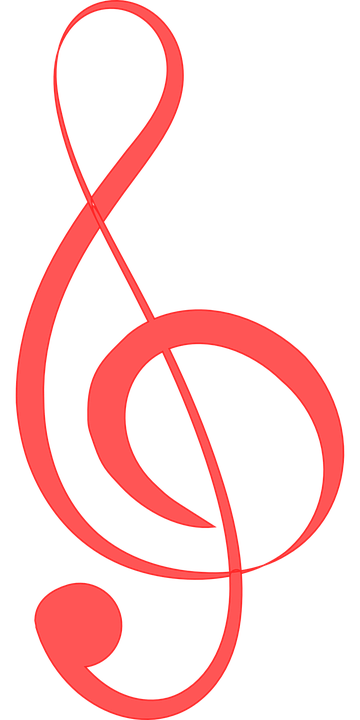 Abstract Treble Clef Art PNG Image