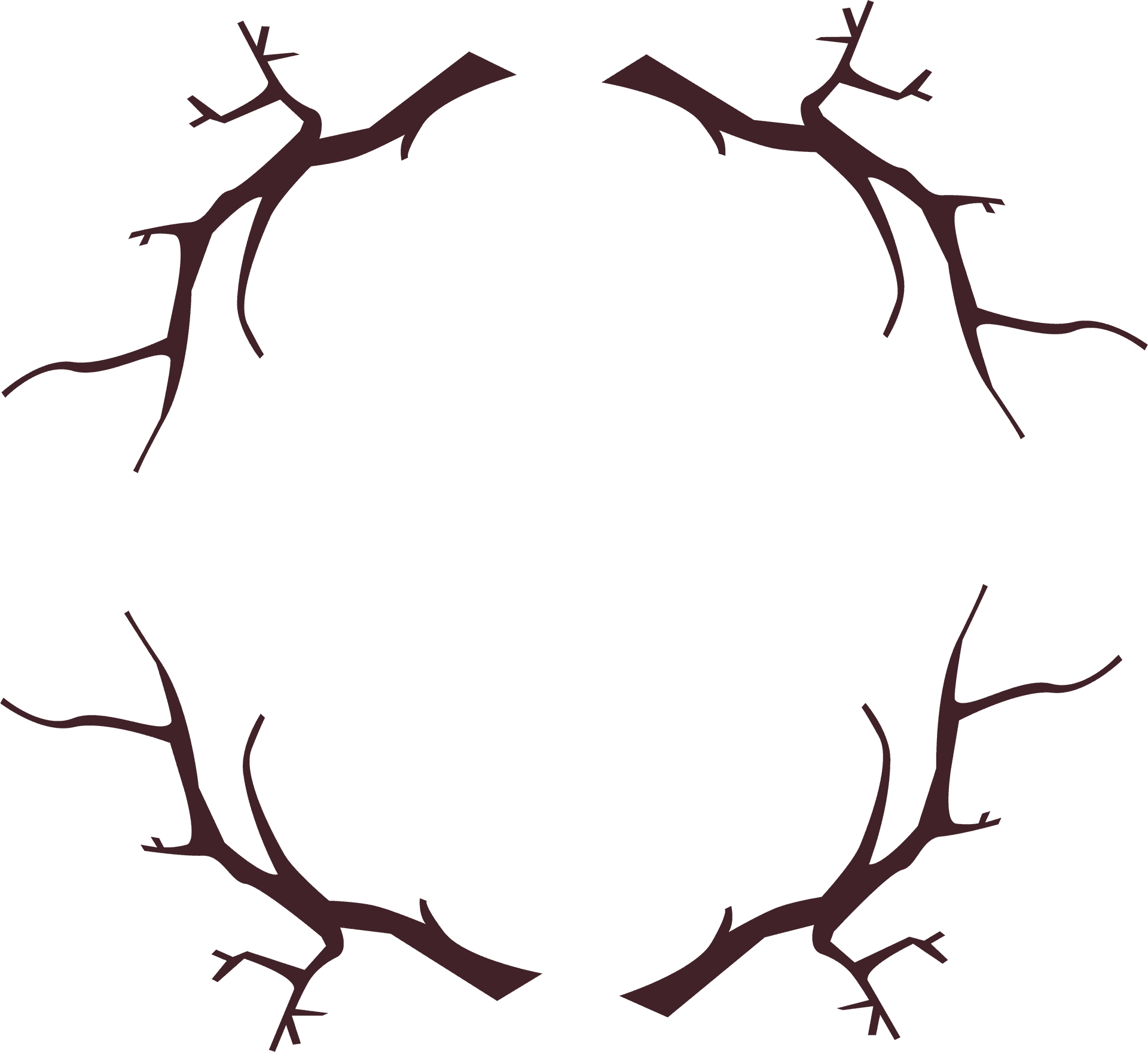 Abstract Tree Branch Pattern PNG Image