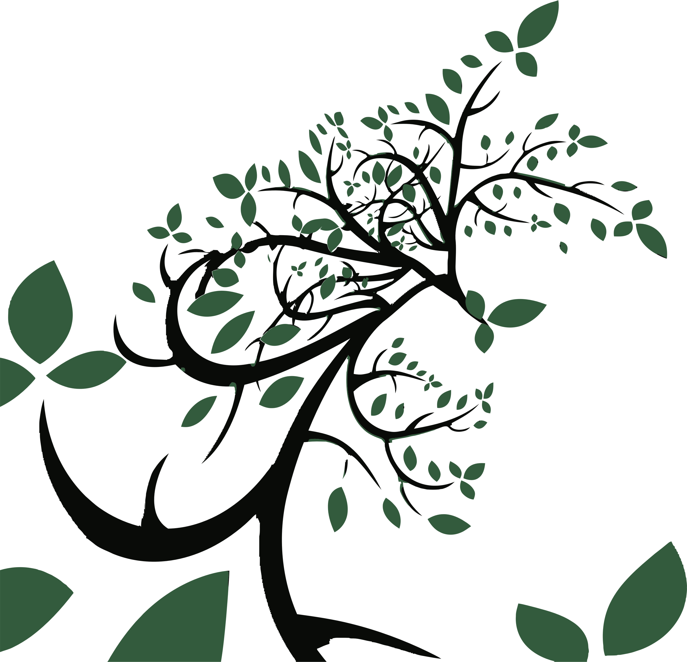 Abstract Tree Design PNG Image