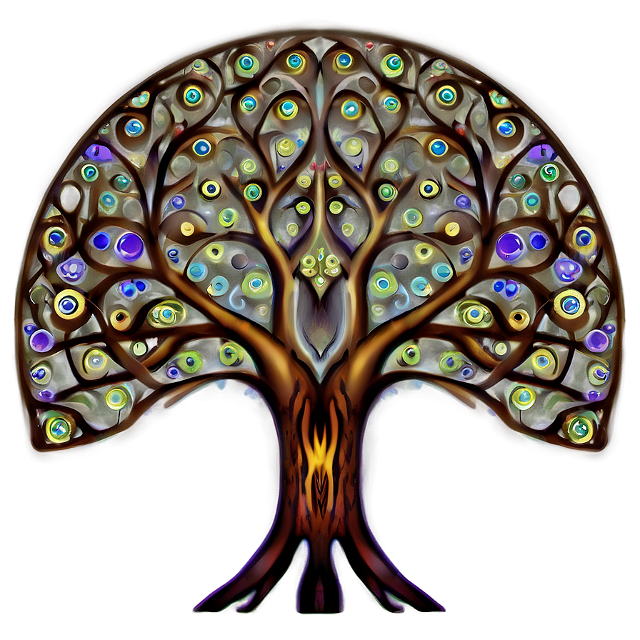 Abstract Tree Of Life Illustration Png Ivh1 PNG Image