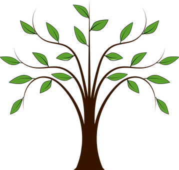 Abstract Tree Vector Art PNG Image