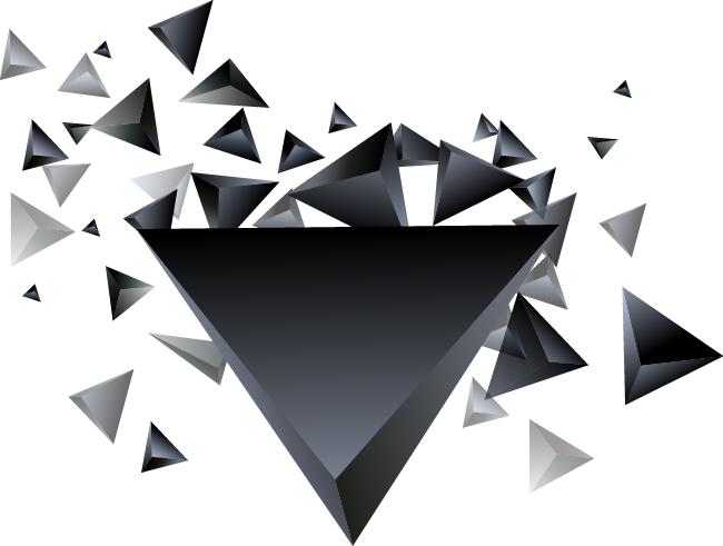 Abstract Triangles Scatter PNG Image