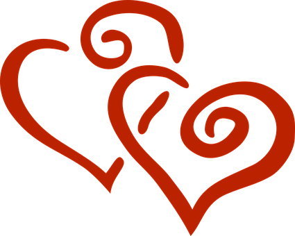 Abstract Tribal Heart Design PNG Image