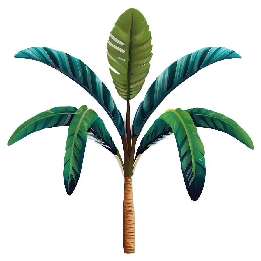 Abstract Tropical Plant Png Sjb PNG Image