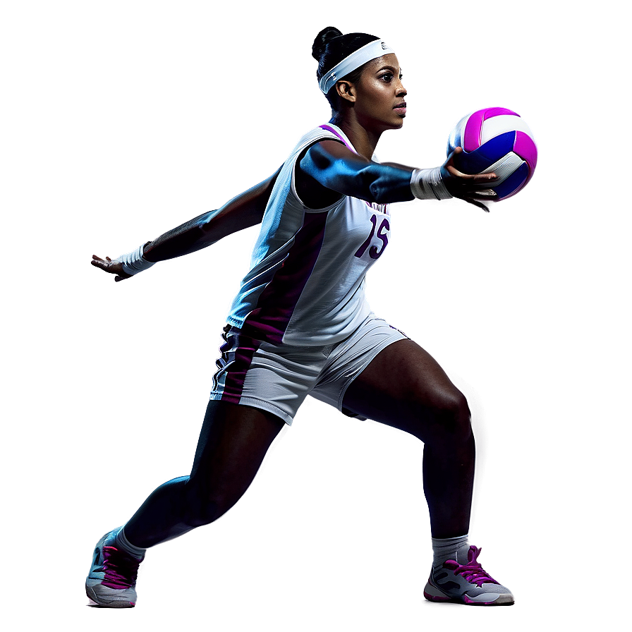 Abstract Volleyball Player Png Oix85 PNG Image