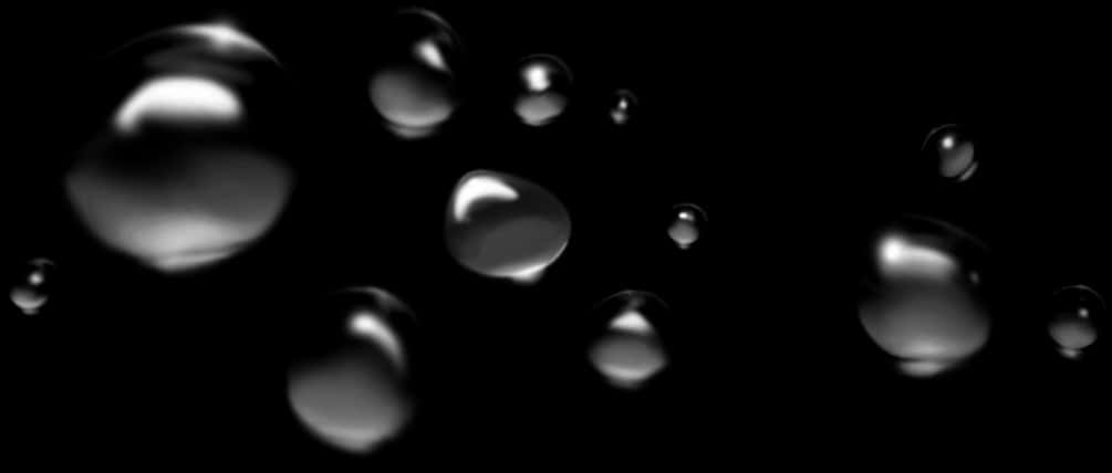 Abstract Water Dropson Black Background.jpg PNG Image