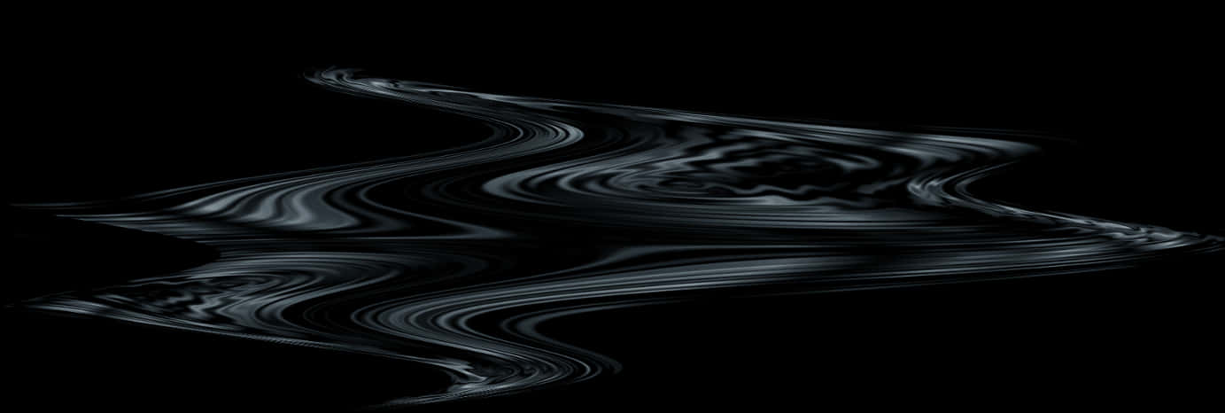 Abstract Water Ripples Black Background PNG Image