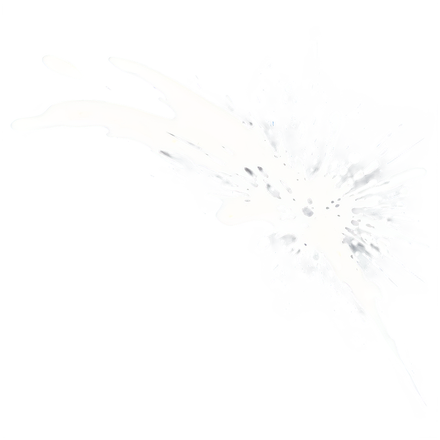 Abstract White Splatter Art Png Ubo PNG Image