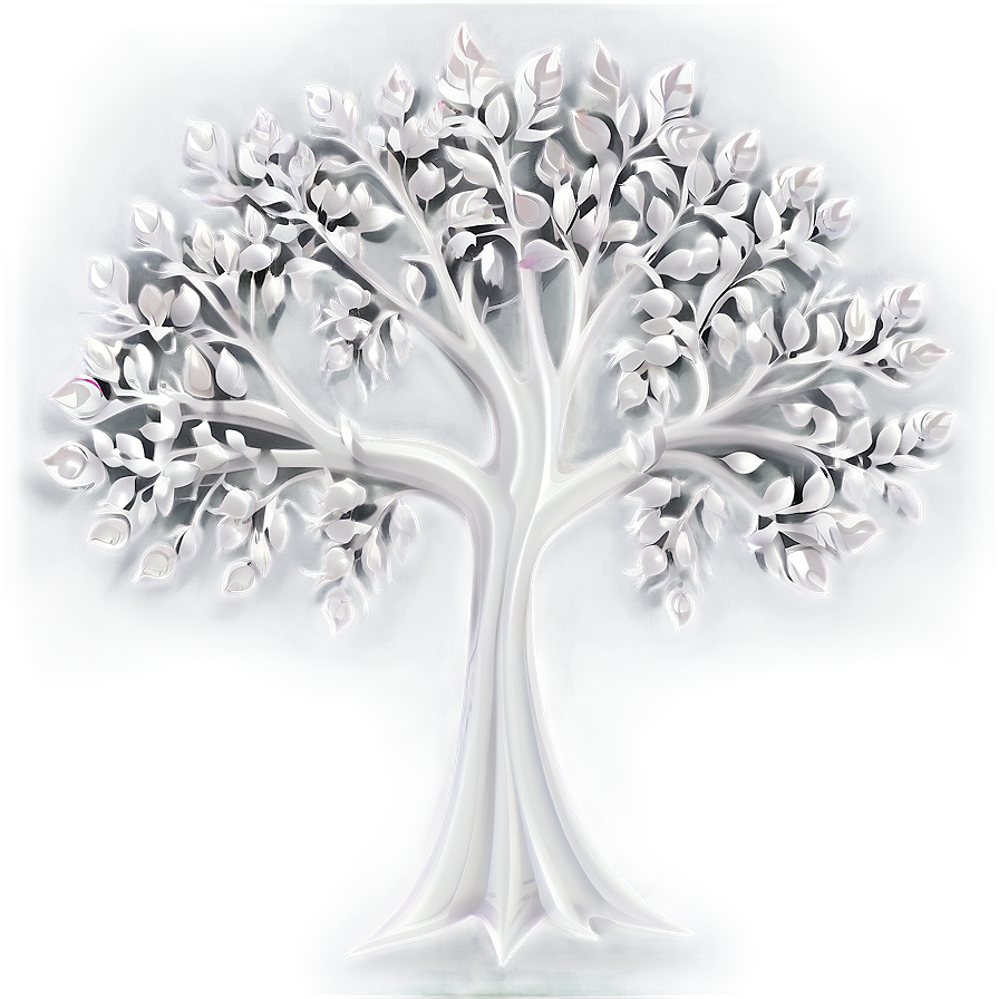 Abstract White Tree Picture Png Rsx PNG Image