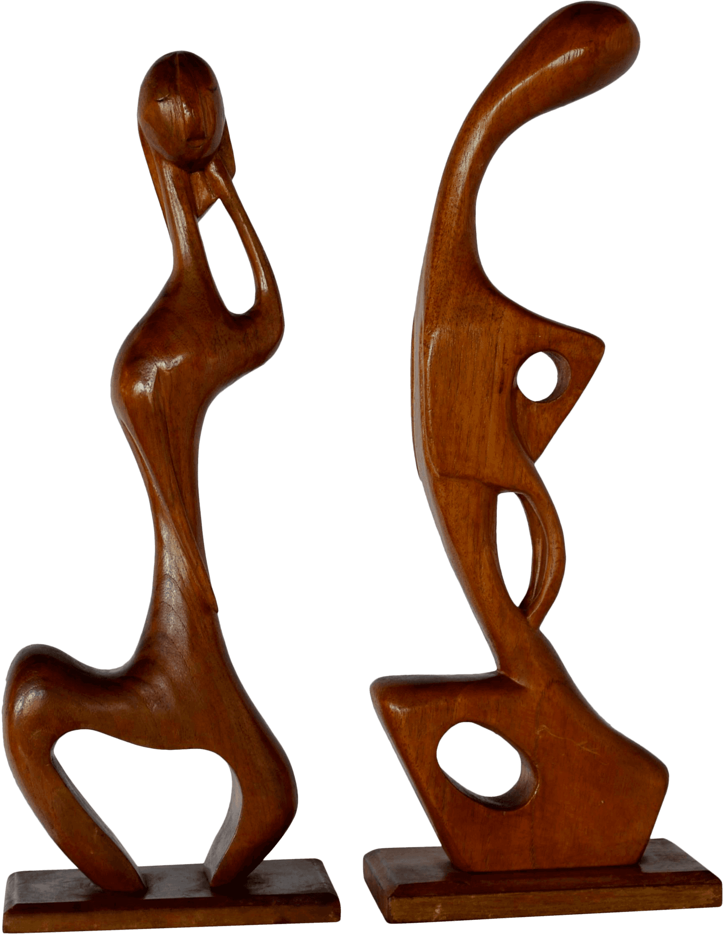 Abstract Wooden Sculptures PNG Image