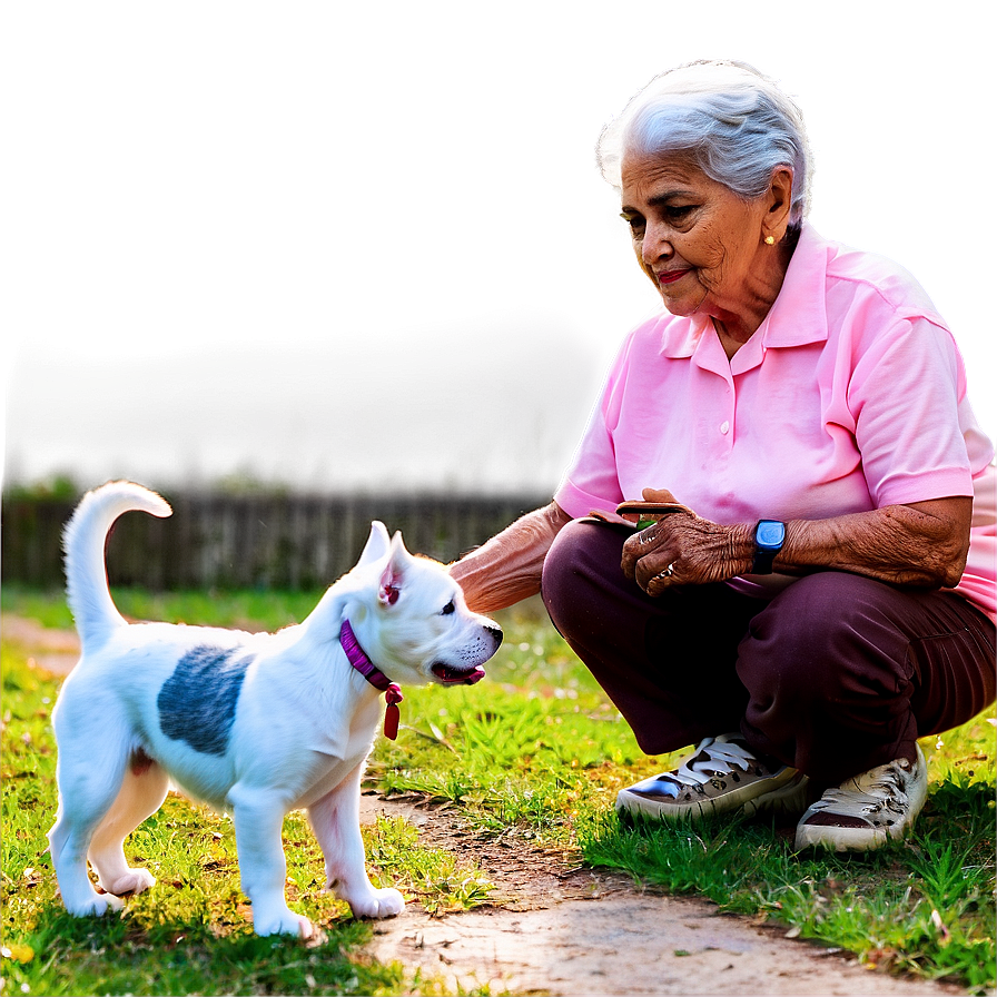 Abuela And Pets Png Cmn PNG Image