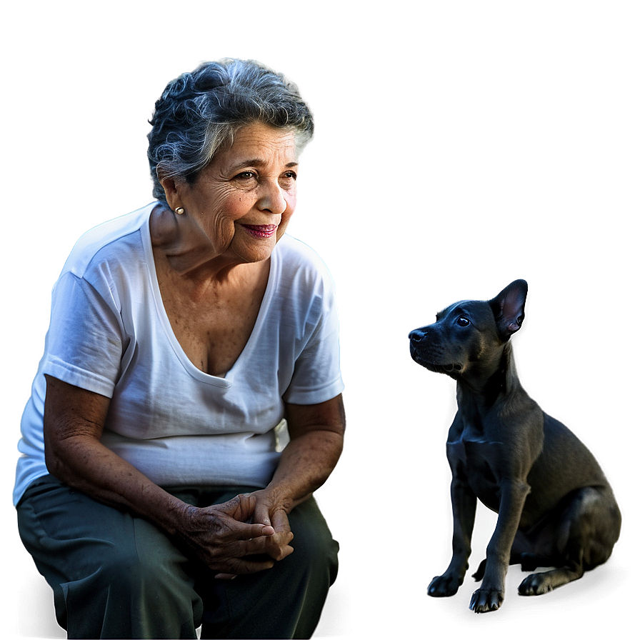 Abuela And Pets Png Wjw PNG Image