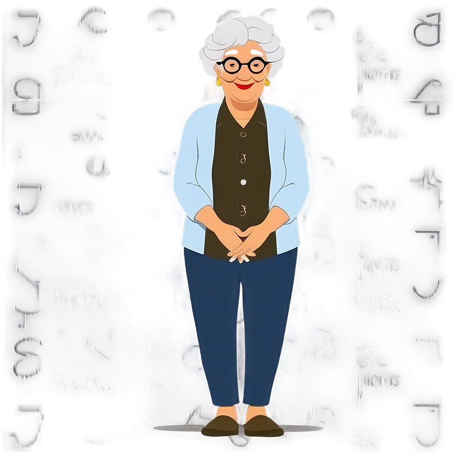 Abuela Cartoon Character Png Nod PNG Image