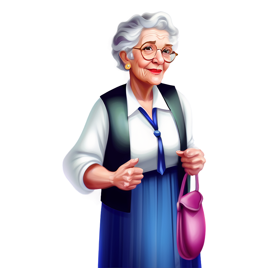 Abuela Illustration Png 14 PNG Image