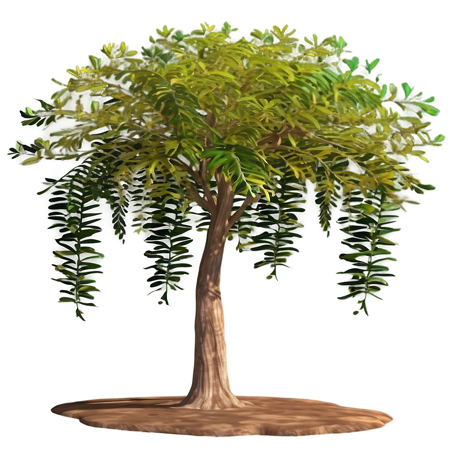 Acacia Tree Oasis Scene Png Tpv65 PNG Image