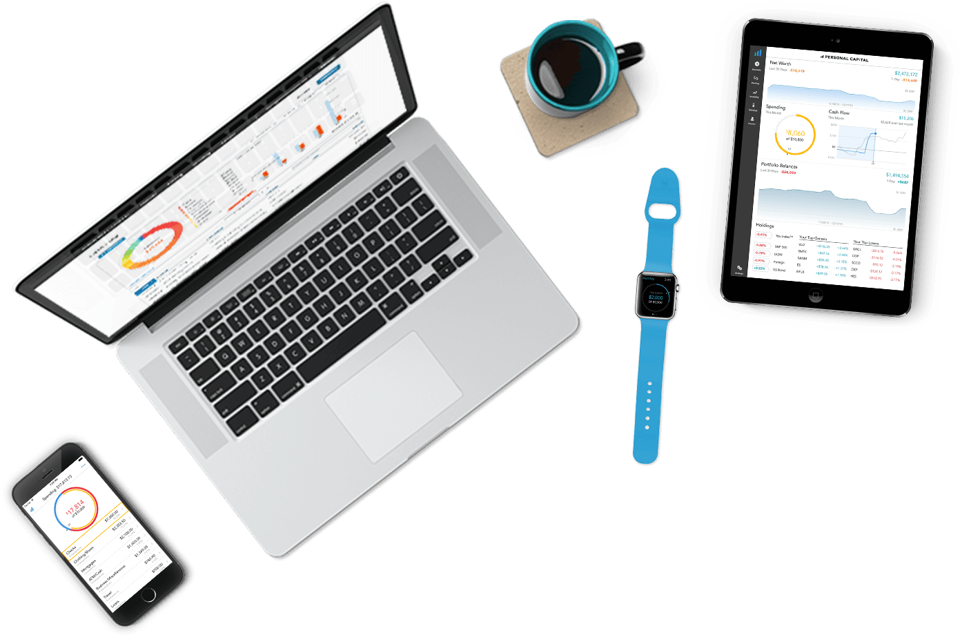 Accounting Analytics Devices Setup PNG Image