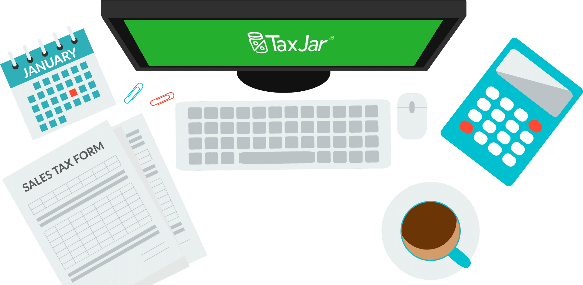 Accounting Workspacewith Tax Software PNG Image