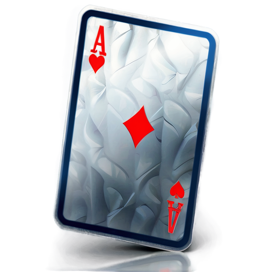 Ace Card In Abstract Design Png Hft PNG Image