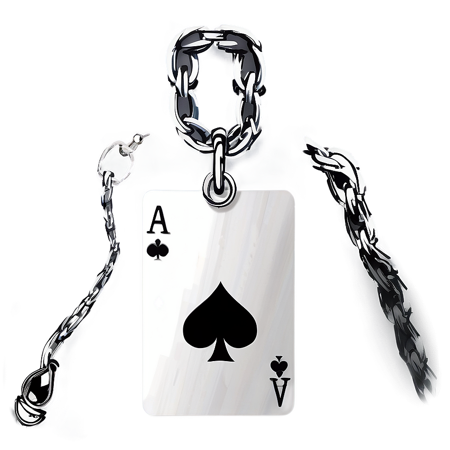 Ace Card With Chain Png 55 PNG Image