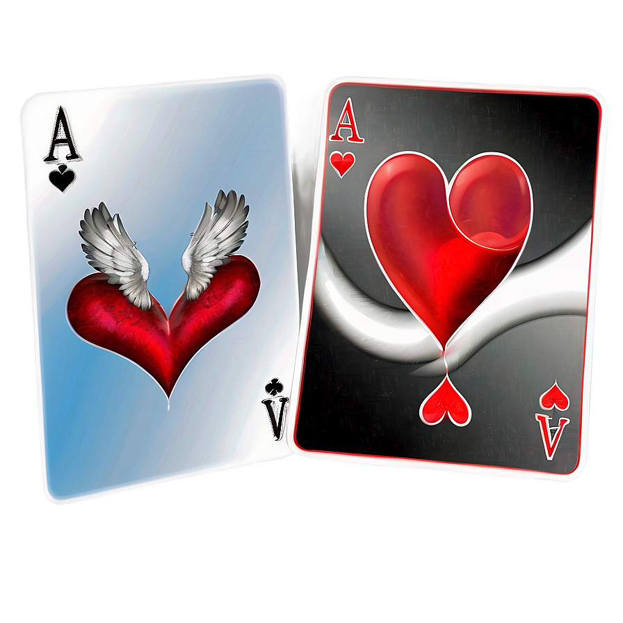 Ace Card With Heart Png 90 PNG Image