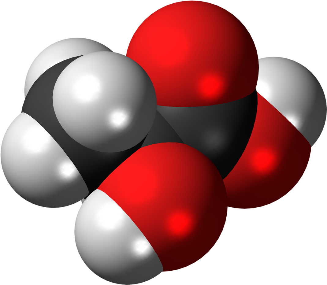 Acetic Acid Molecule3 D Model PNG Image